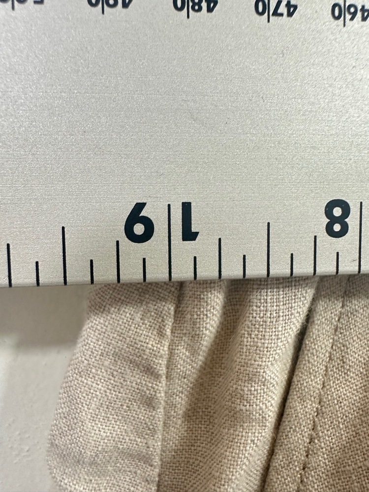 Eileen Fisher Skirt Size XL Beige Tan A-Line Elastic Waistband 100%Organic Linen - Picture 6 of 7